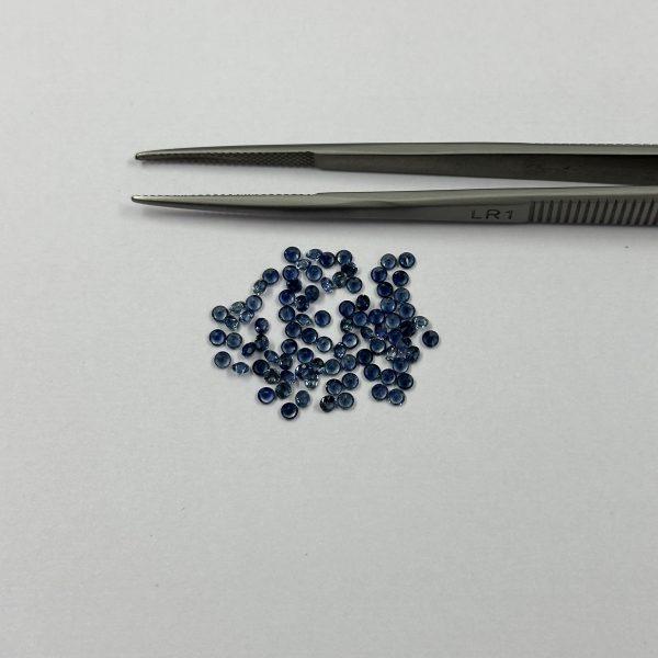 2mm blue sapphire