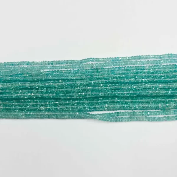 blue apatite faceted beads