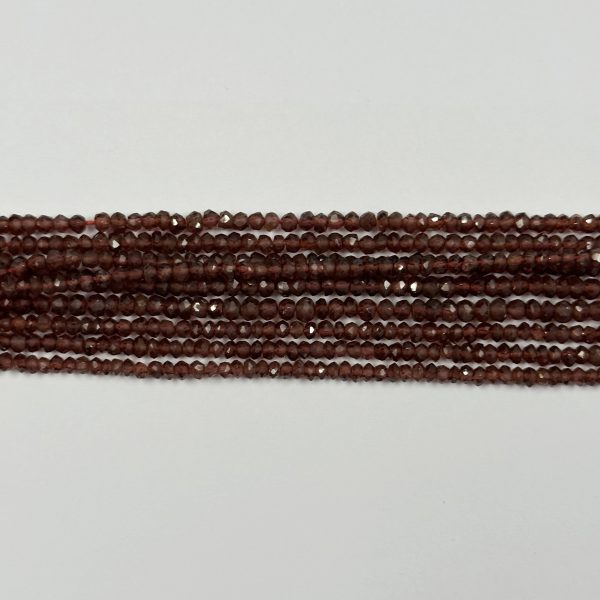 garnet faceted beads