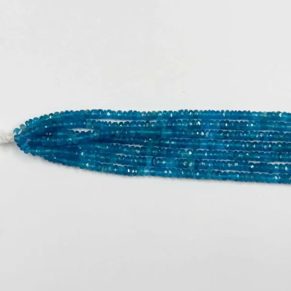apatite faceted rondelle beads