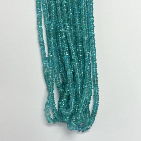 sky blue apatite smooth beads