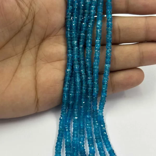 neon apatite faceted beads