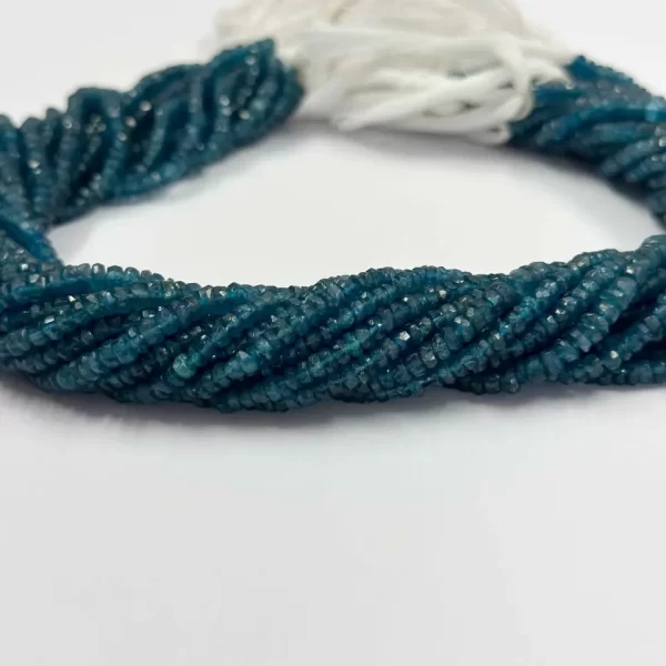 natural apatite faceted rondelle beads