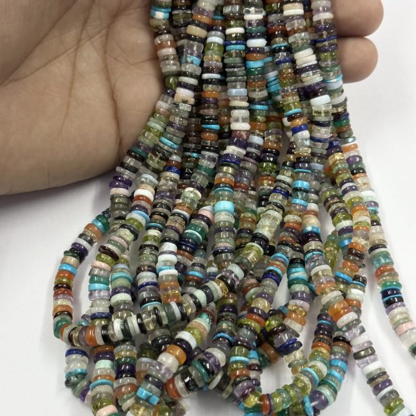 multi disco heishi beads