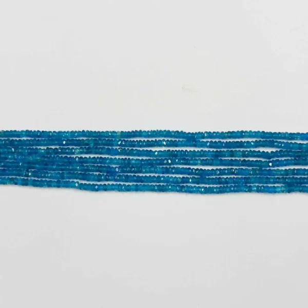 apatite faceted rondelle beads