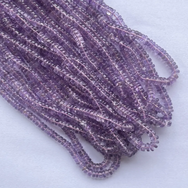 natural amethyst smooth beads