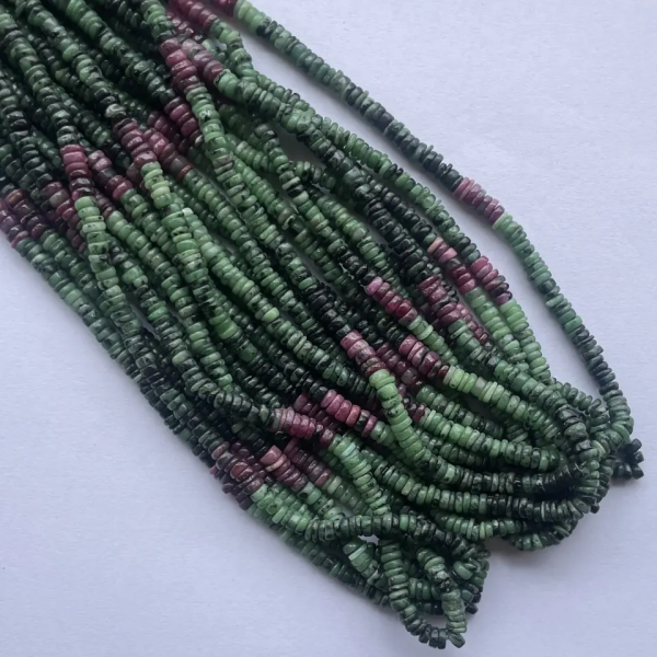 ruby zoisite smooth beads
